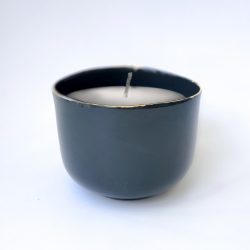Candle holder_Black porcelain