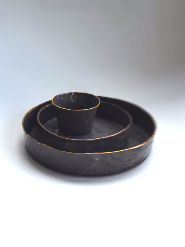Nesting plates - black - Image 2