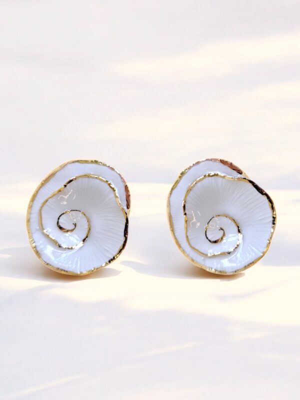 Porcelain Seashell Earrings