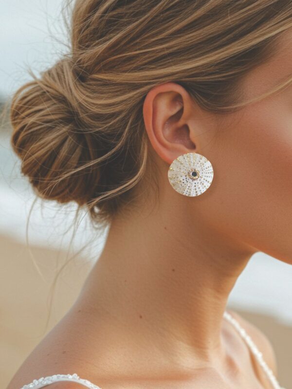 Porcelain Urchin Earrings - Image 2